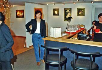 Thekenbereich in der Galerie